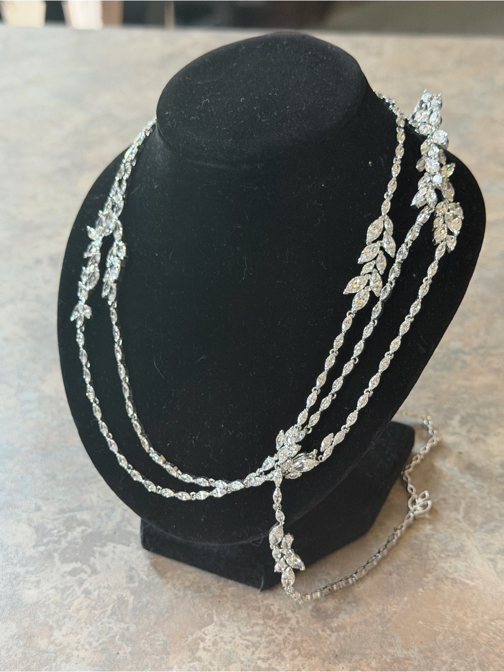 Swarovski Long Wrap Necklace